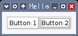 Hello World in C / GTK with 2 buttons